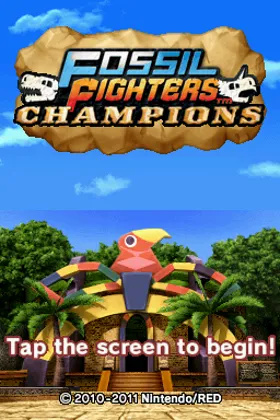 Fossil Fighters Champions (USA) (NDSi Enhanced) screen shot title